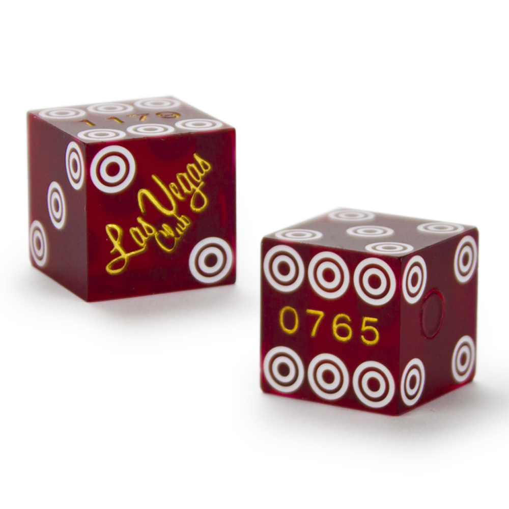 Pair (2) of Official 19mm Dice Used at the Las Vegas Casino