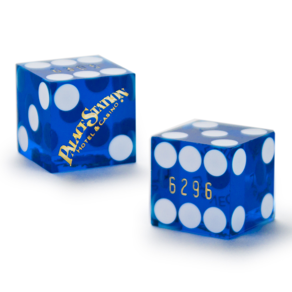 Pair (2) of 19mm Dice Used at the Palace Station Casino