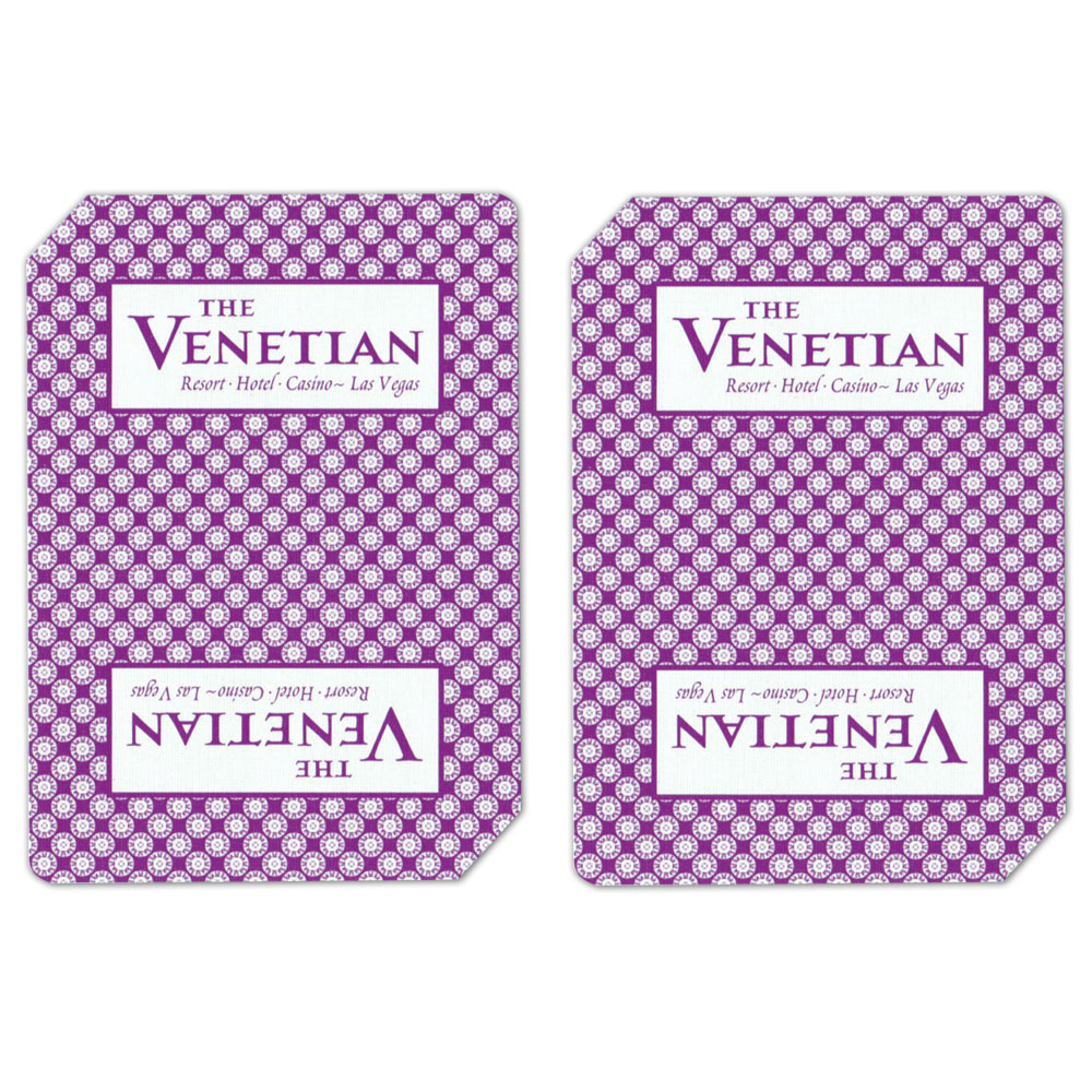 Single Deck Used in Casino Playing Cards - Venetian