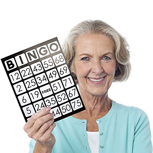 EZ Readers Jumbo Bingo Cards, Pack of 25