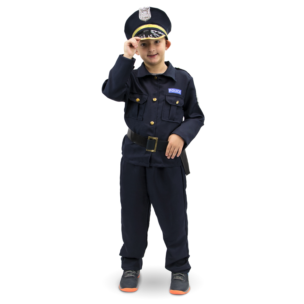 Plucky Police Officer Children's Costume, 5-6