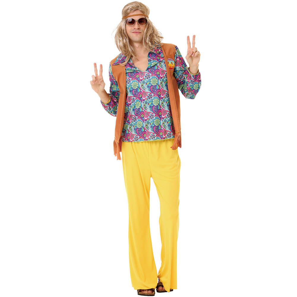 Groovy Hippie Adult Costume, XL