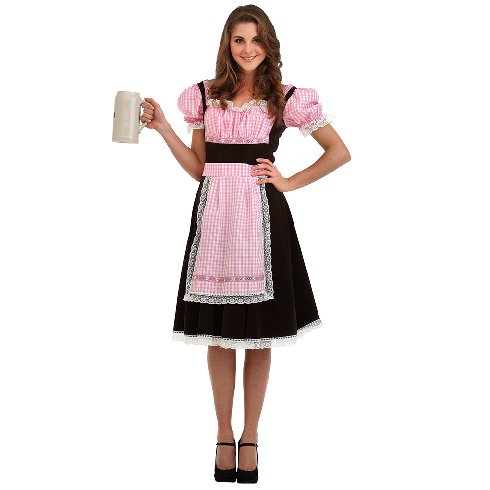 Bavarian Beer Maid Halloween Costume, Medium