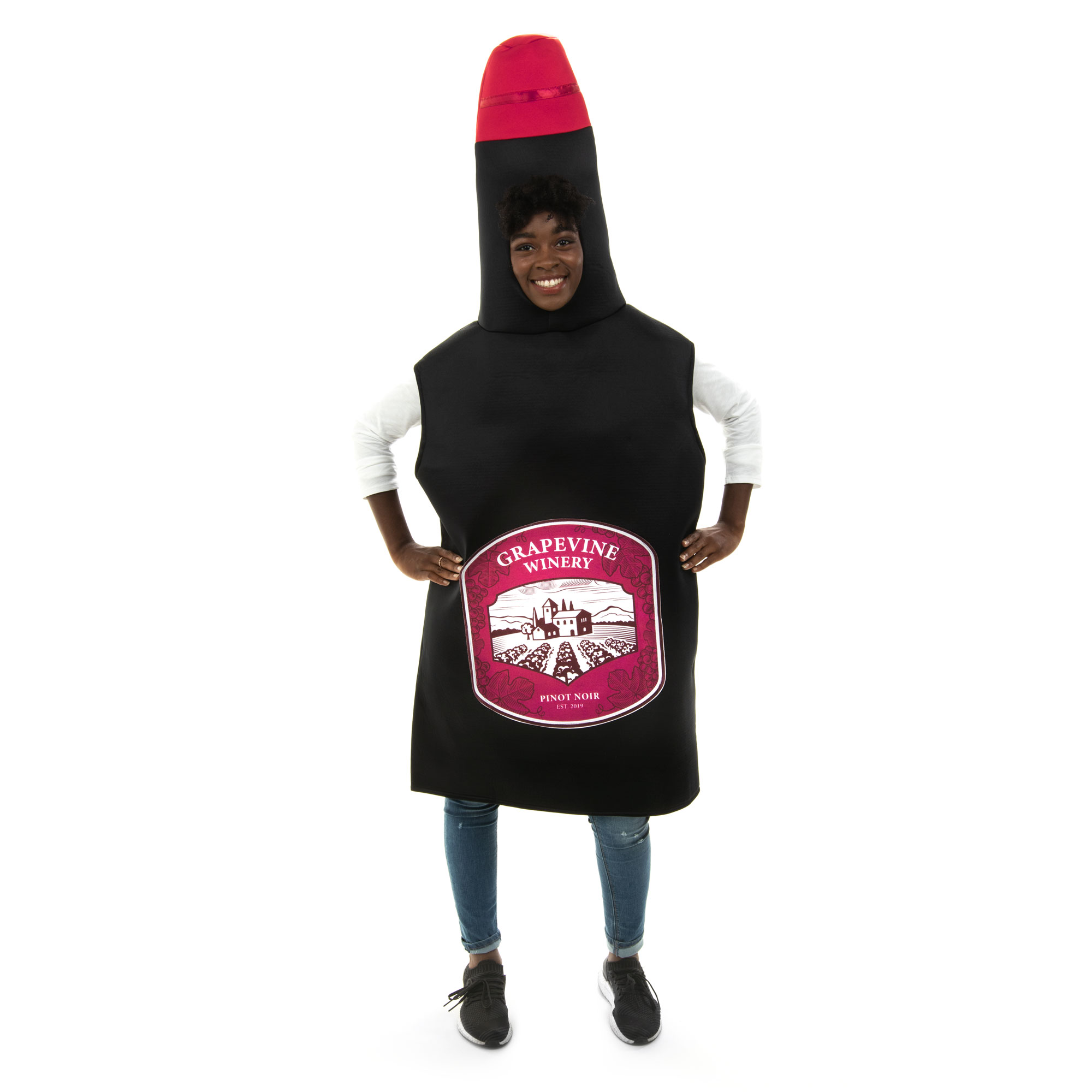 Red Wine Bottle Adult Costume