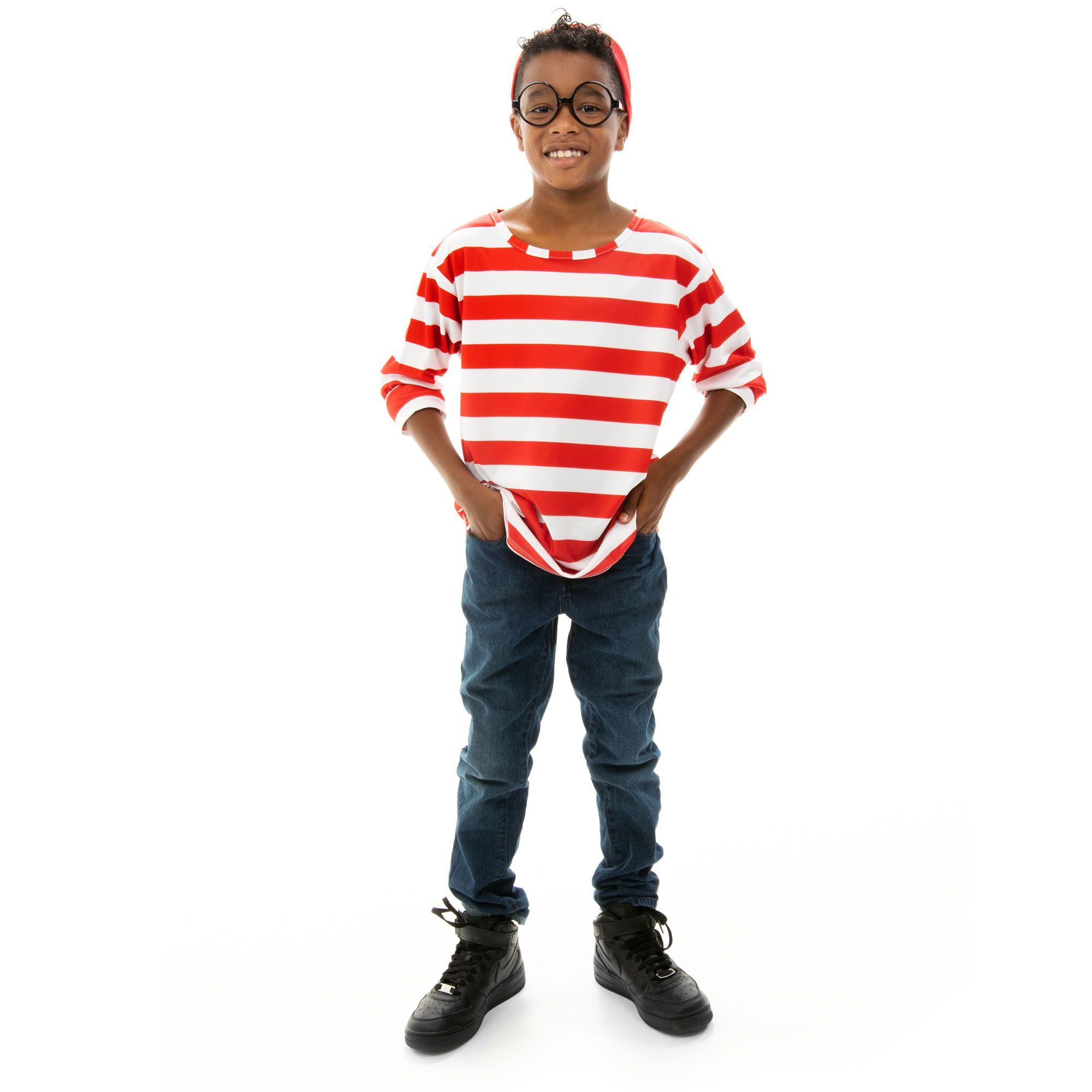 Where's Wally Halloween Costume - Child's Cosplay Outfit, M