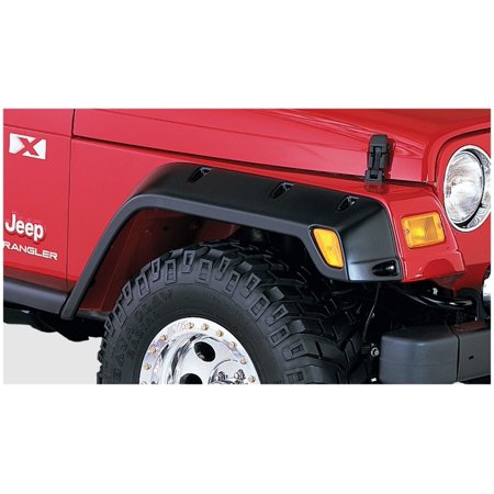 97-06 WRANGLER TJ/04-06 UNLIMITED LJ POCKET STYLE FENDER FLARES - FRONT PAIR ON