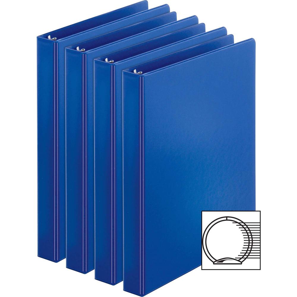 Business Source Basic Round Ring Binder - 1" Binder Capacity - Letter - 8 1/2" x 11" Sheet Size - 225 Sheet Capacity - 3 x Round