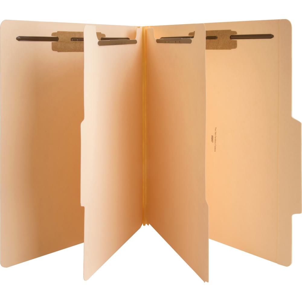 Business Source Letter Recycled Classification Folder - 8 1/2" x 11" - 2" Expansion - 2" Fastener Capacity - 2 Divider(s) - 10% 