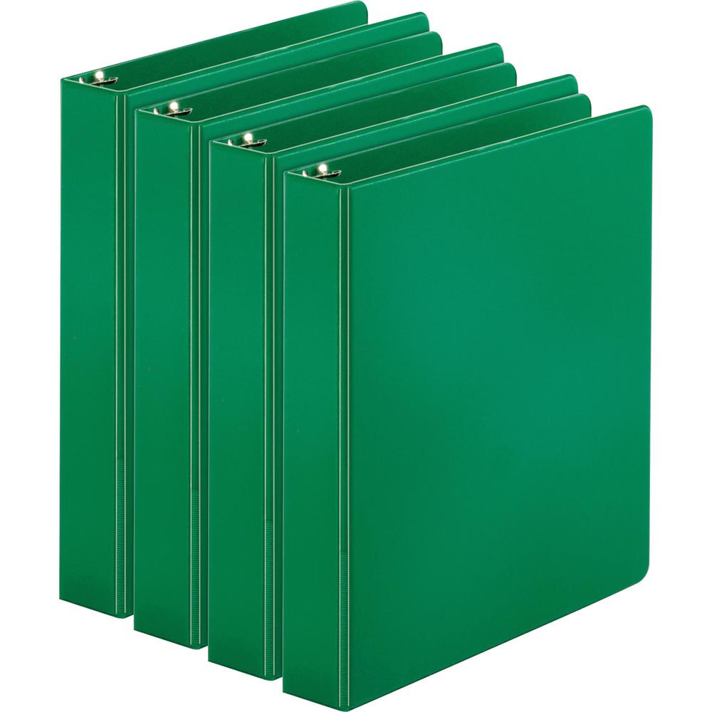 Business Source Basic Round Ring Binders - 1 1/2" Binder Capacity - Letter - 8 1/2" x 11" Sheet Size - 350 Sheet Capacity - 3 x 