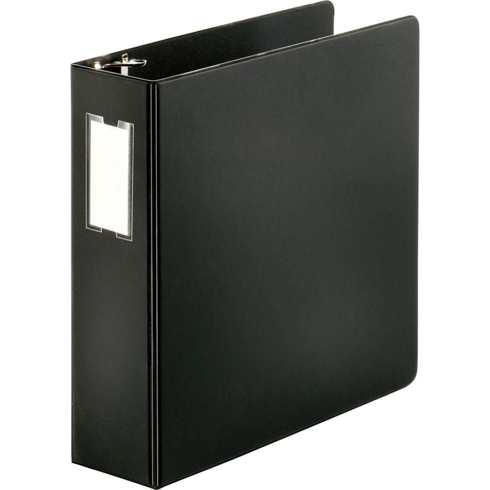 Business Source Slanted D-ring Binders - 3" Binder Capacity - 3 x D-Ring Fastener(s) - 2 Internal Pocket(s) - Chipboard, Polypro