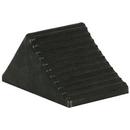 RUBBER WHEEL CHOCK, 5IN X 6IN X 5IN