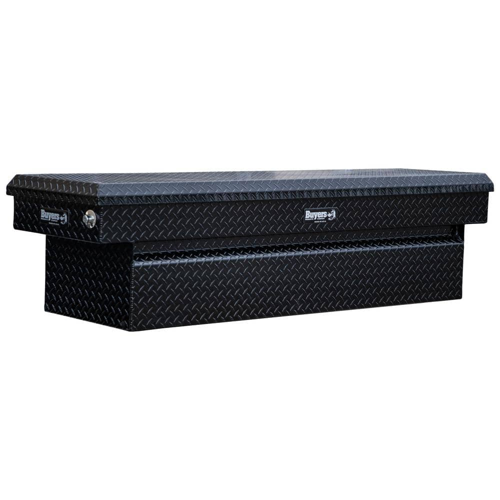 BLACK DIAMOND TREAD ALUMINUM CROSSOVER TRUCK TOOL BOX (18X20X71 INCH)