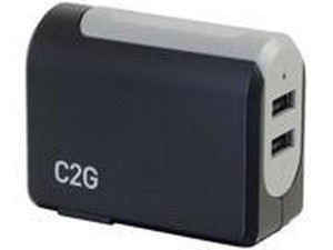 2 Port USB Wall Chgr AC USB