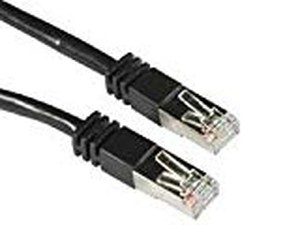 3Ft Cat5E Molded Stp Blk