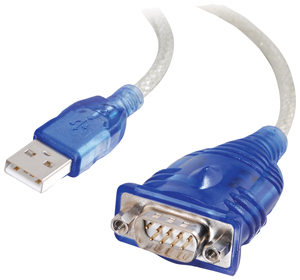 1.5' USB to DB9 Adapter cable