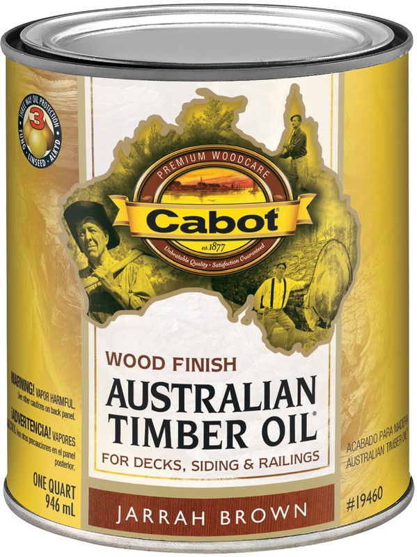 04-9460 Quart Jar Brown Timber Oil