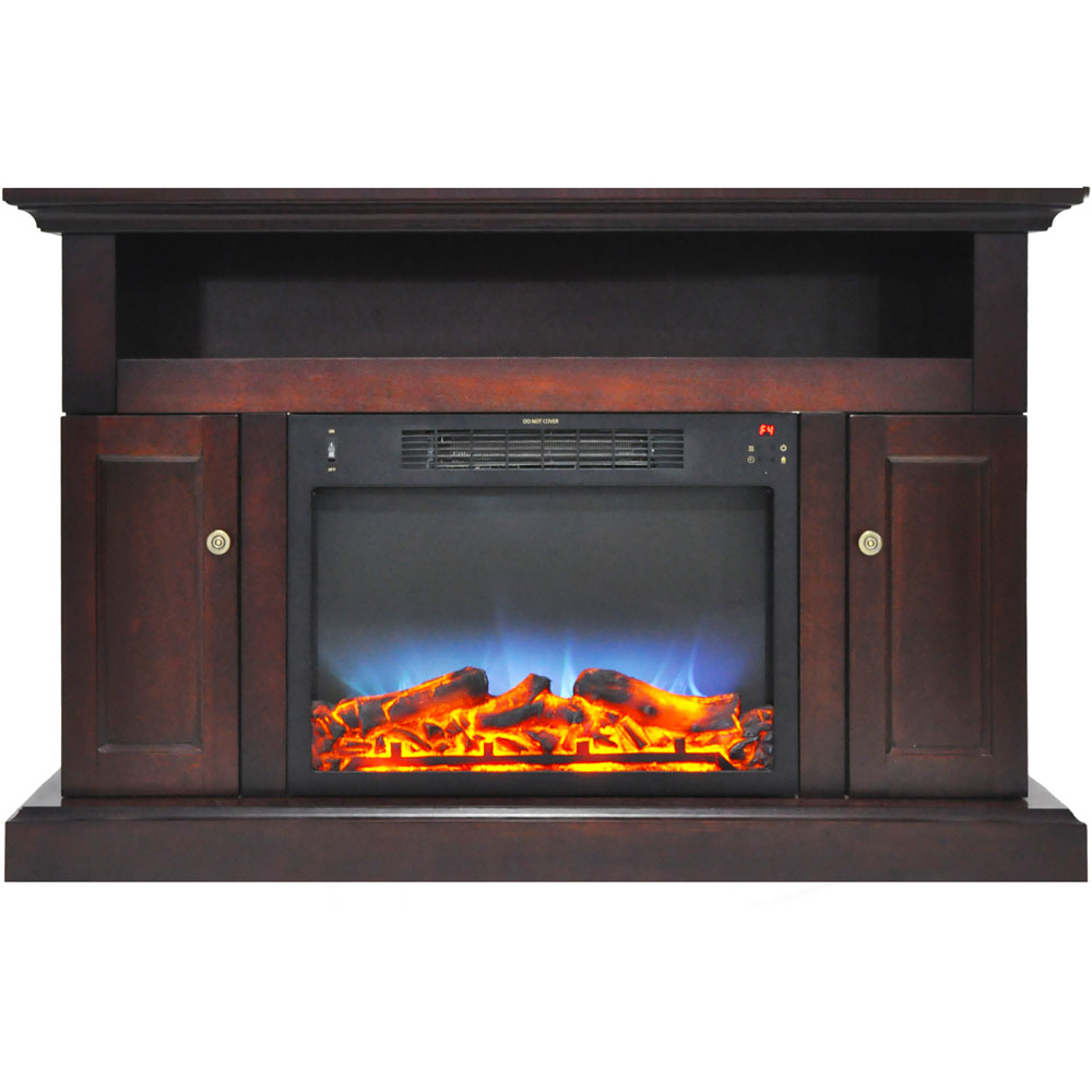 47.2"x15.7"x30.7" Sorrento Fireplace Mantel with LED Insert