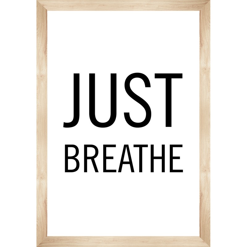 Simply Boho Just Breathe Poster