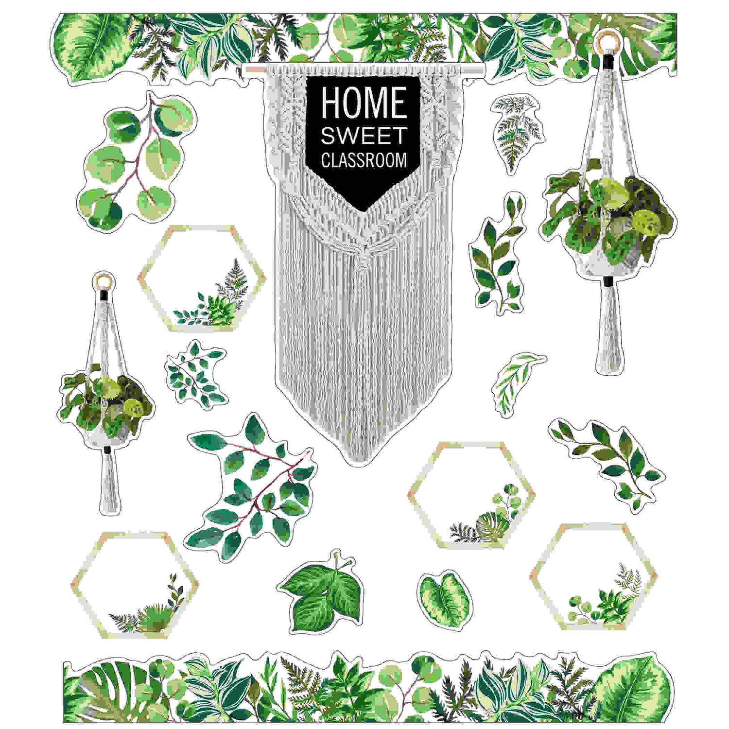 Simply Boho Home Sweet Classroom Bulletin Board Set