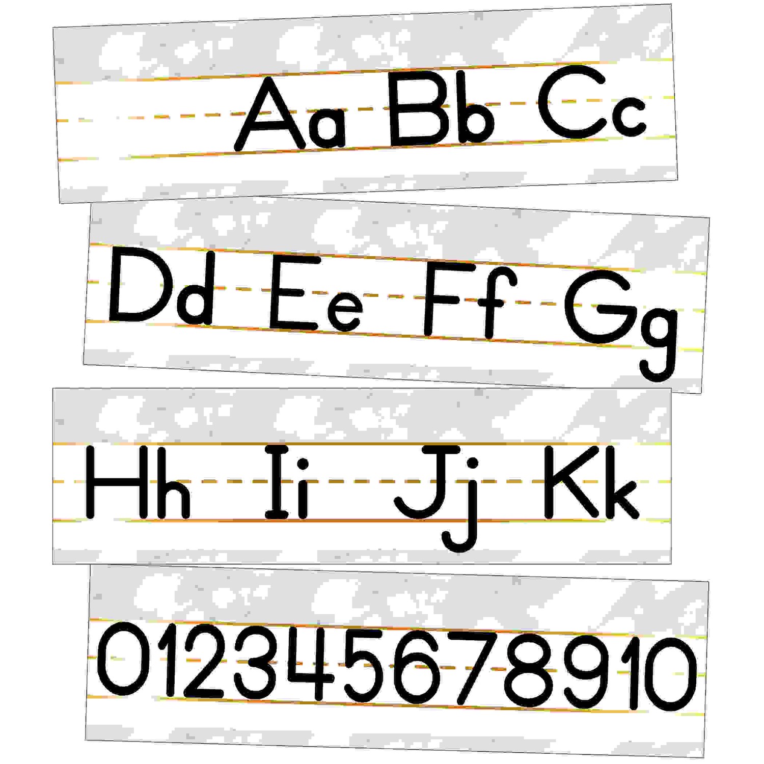 Simply Boho Alphabet Line Manuscript Mini Bulletin Board Set