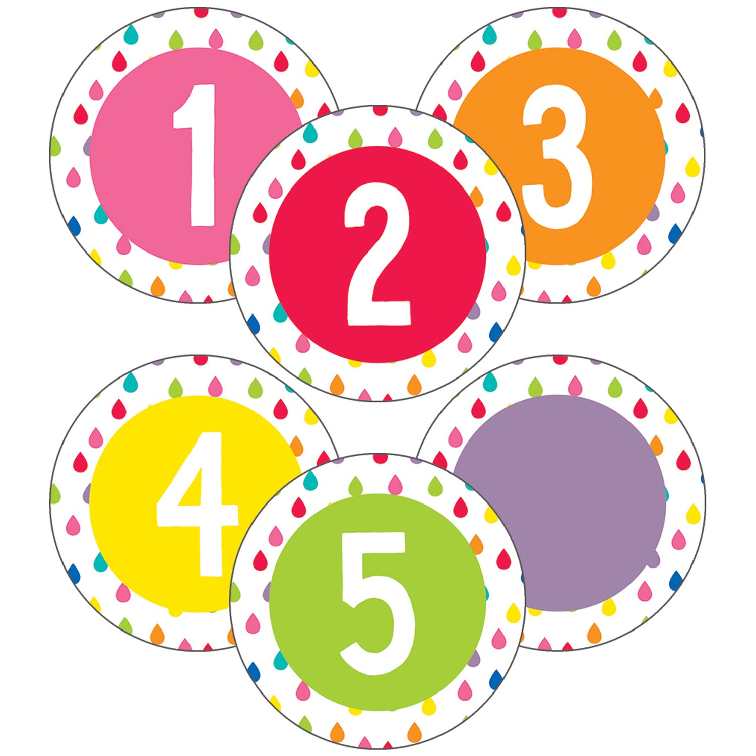 Hello Sunshine Student Numbers Mini Cut-Outs, 35 Pieces