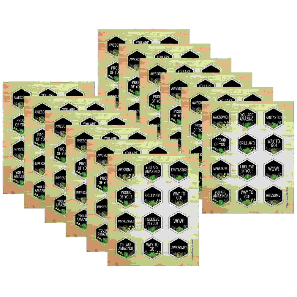 Simply Boho Celebrations Shape Stickers, 72 Per Pack, 12 Packs
