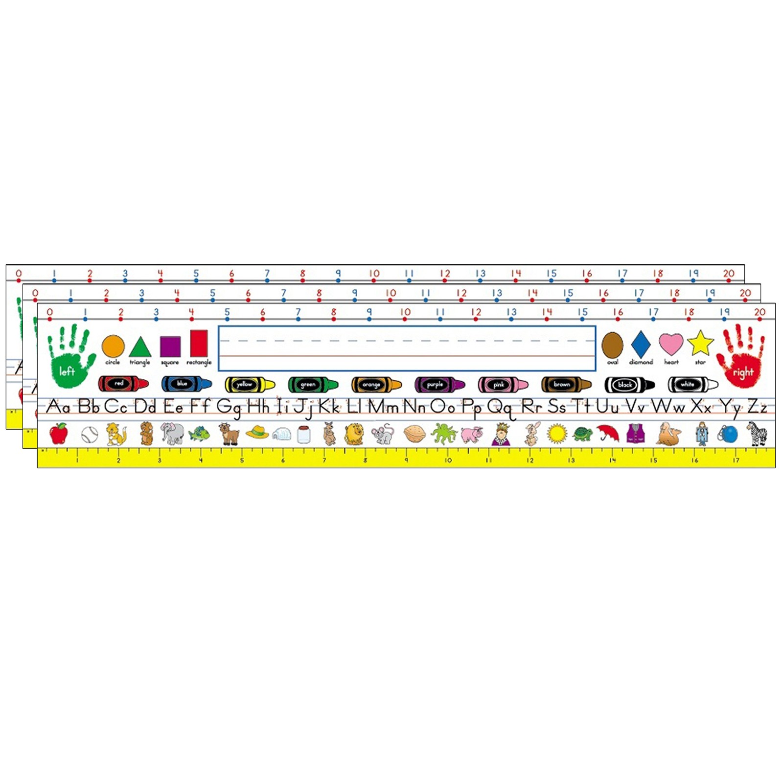 Traditional Manuscript Nameplates, Grade K-3, 36 Per Pack, 3 Packs