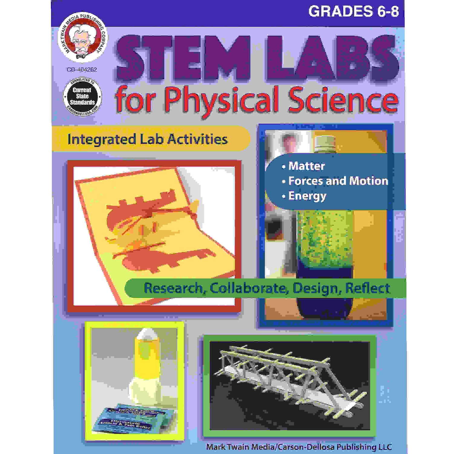 STEM Labs for Physical Science Resource Book, Grade 6-8, Paperback