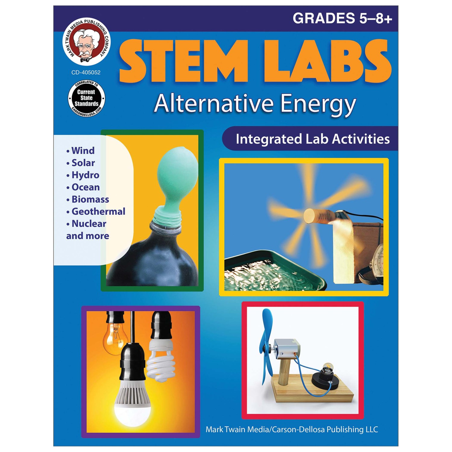 STEM Labs: Alternative Energy Workbook Grade 5-12 Paperback