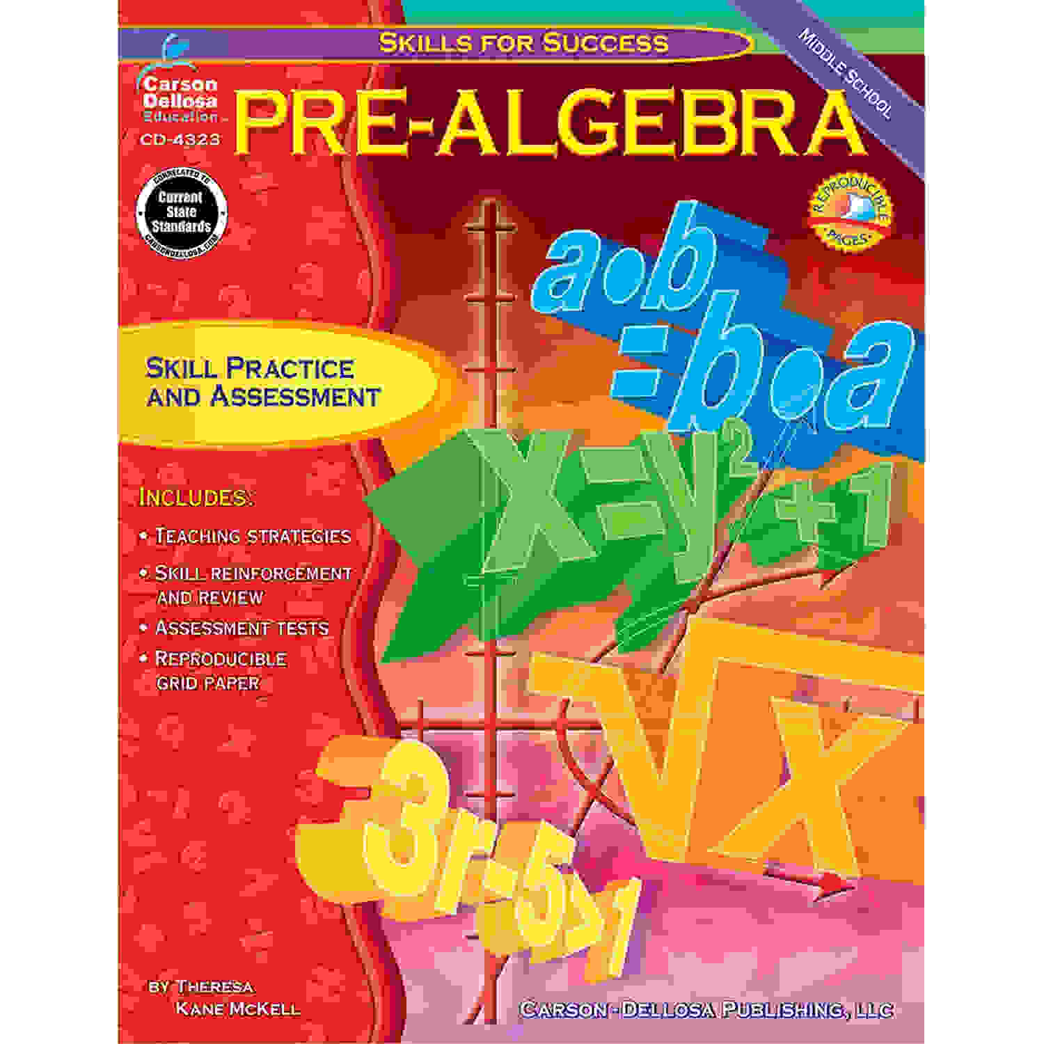 Pre-Algebra Resource Book, Grades 6-8, Paperback