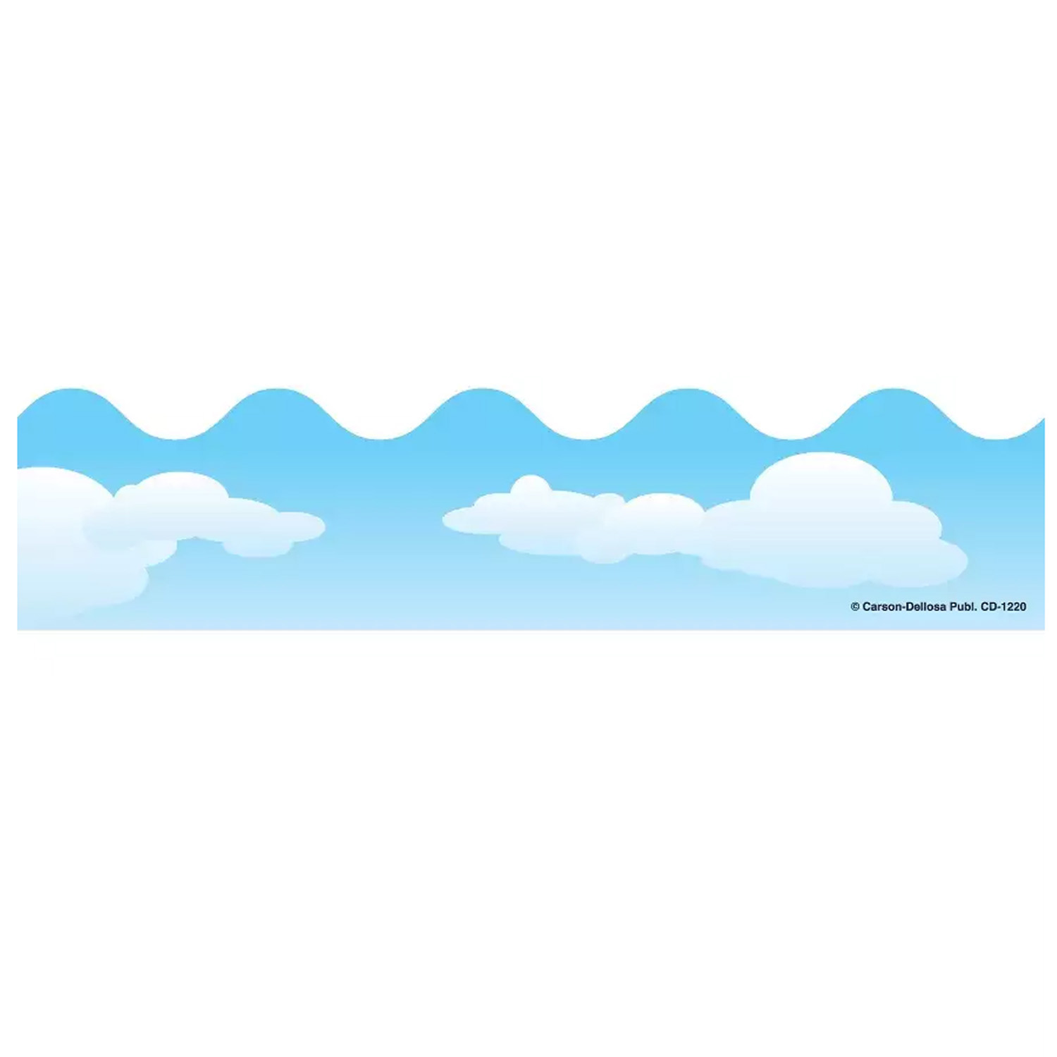 Clouds Scalloped Border, 39 Feet