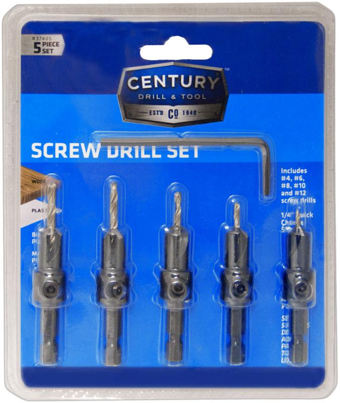 37405 5 Piece Set Screw Drill