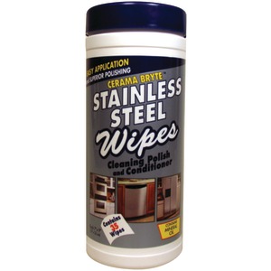 Cerama Bryte 48635 Stainless Steel Cleaning Wipes, 35-ct