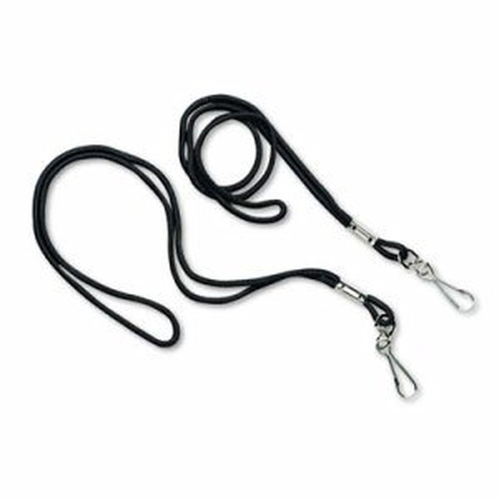 Lanyards, Black, Pack of 12