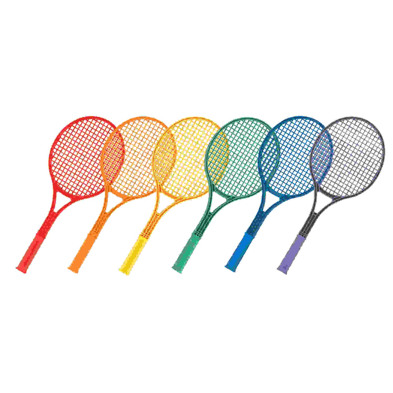 Plastic Tennis Racket Set, 6 Assorted Colors