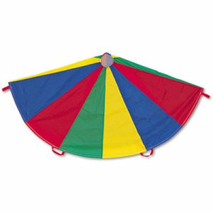 Multi-Colored Parachute, 12' Diameter, 12 Handles