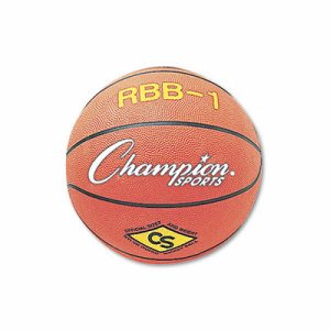 Rubber Basketball, Official Size 7, Orange