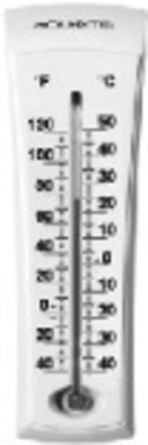 00338 7.5 In. White Wall Thermometer