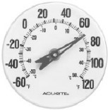 00346 5 In. White Dial Thermometer