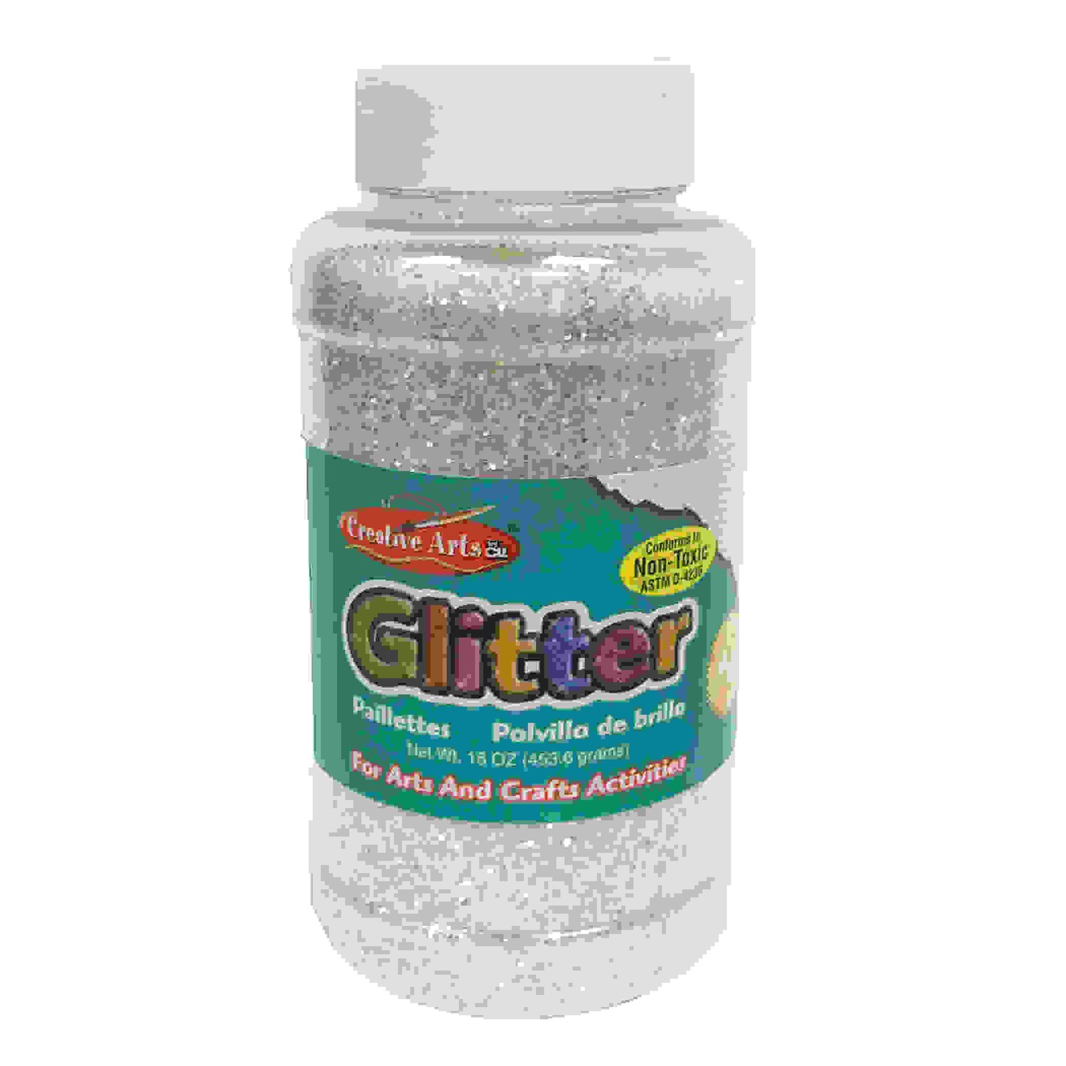 Creative Arts by Charles Leonard Glitter, 16 oz. Bottle, Iridescent