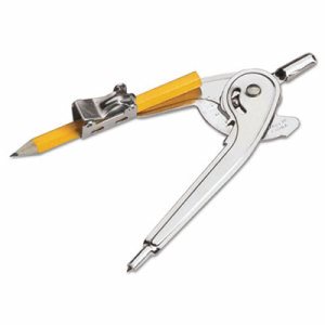 Ball Bearing Compass with Golf Pencil, Safety Point, Pack of 12