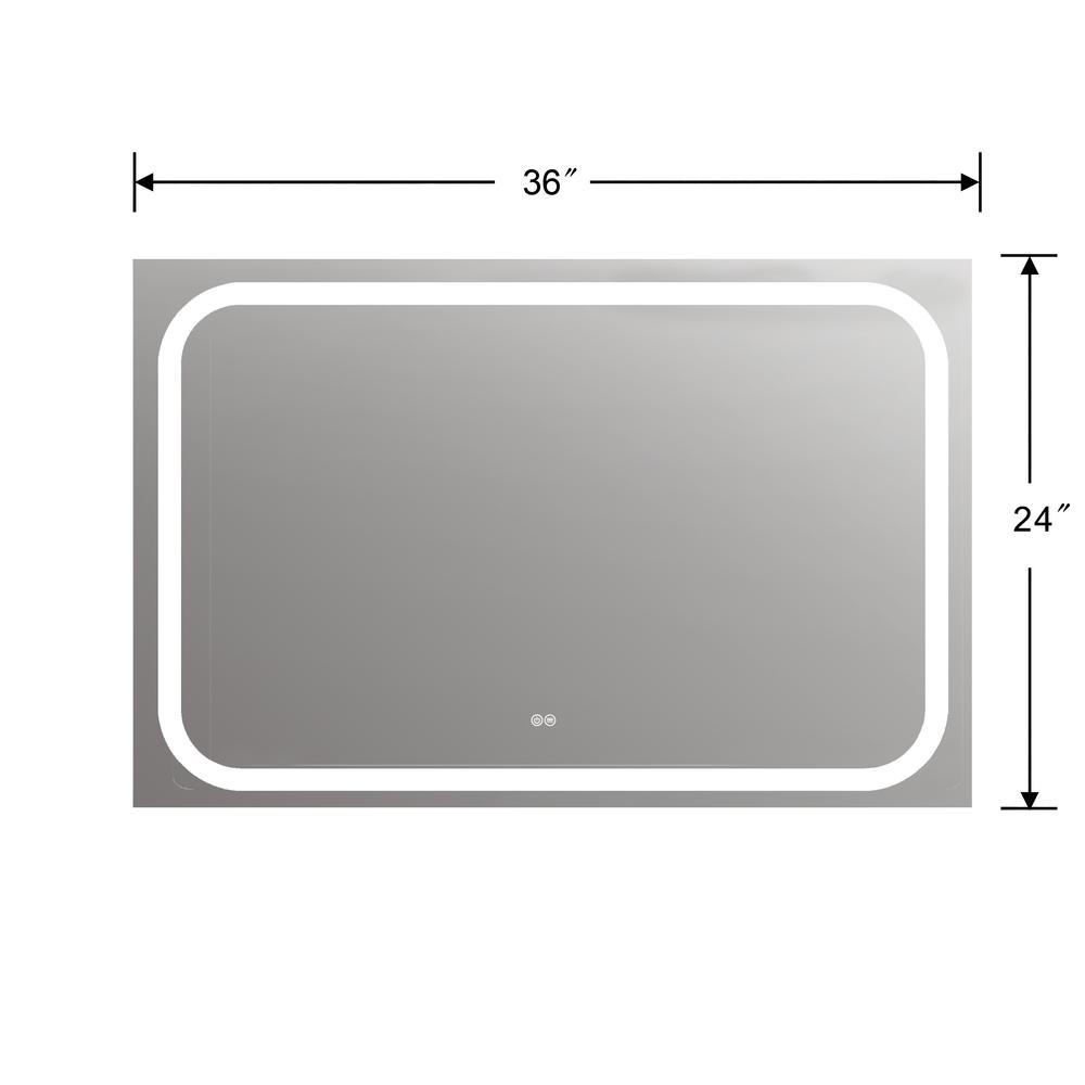 SPECULO Back Lit LED Mirror 6000K Daylight White 36" Wide
