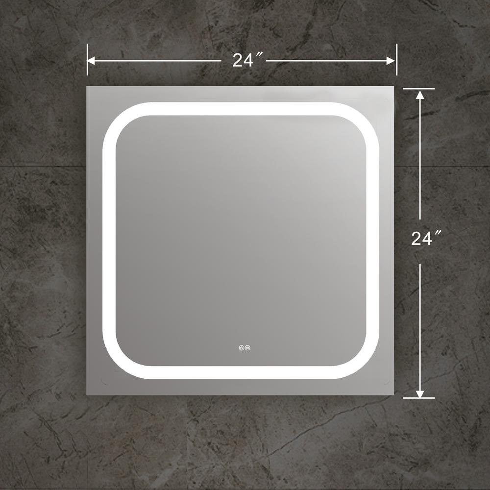 SPECULO Embedded LED Mirror 4000K Warm White 24" Wide