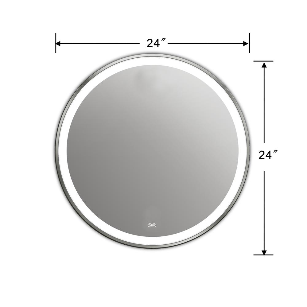 SPECULO Embedded LED Mirror 4000K Warm White24" Wide