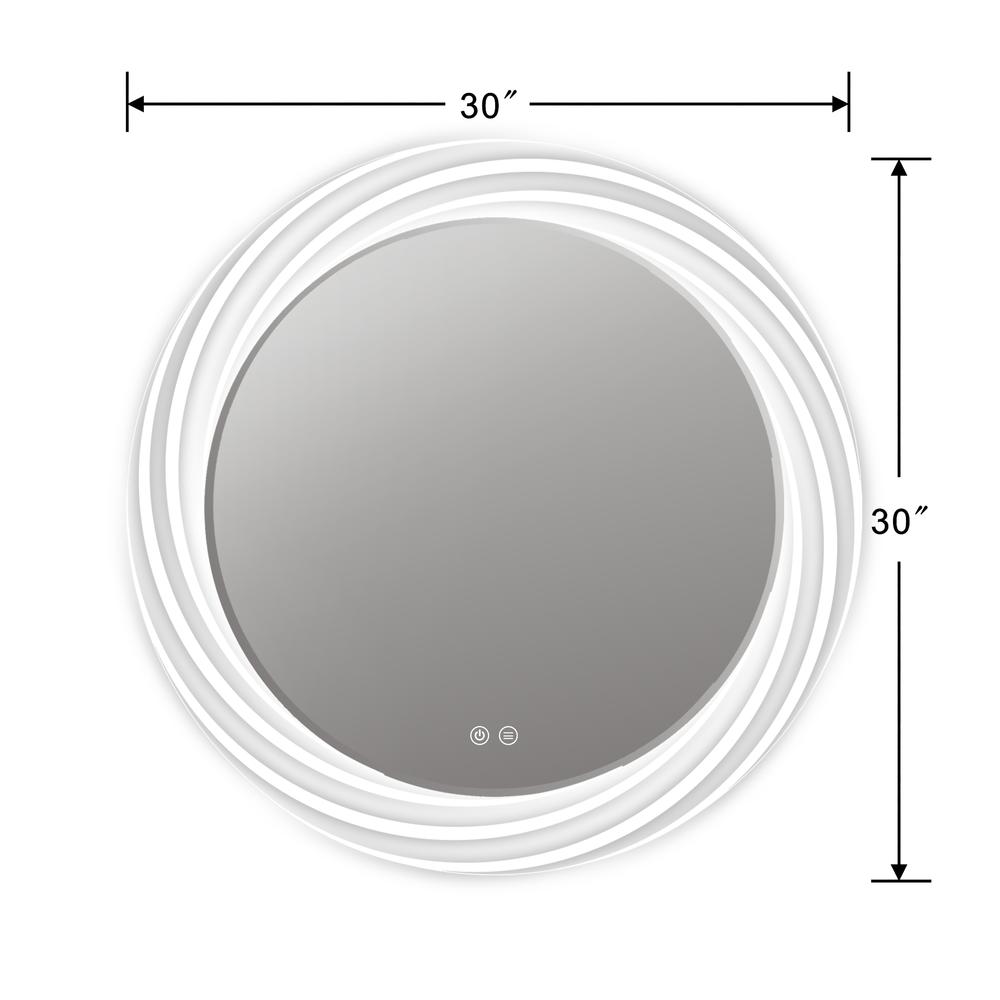 SPECULO Back Lit LED Mirror 6000K Daylight White 30" Wide