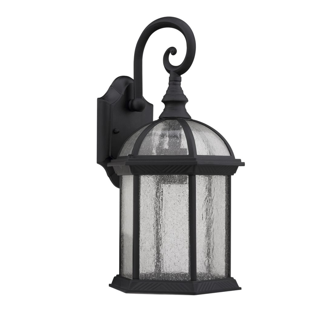 HAVANA DIVINE Transitional 1 Light Black Outdoor Wall Sconce 19" Height