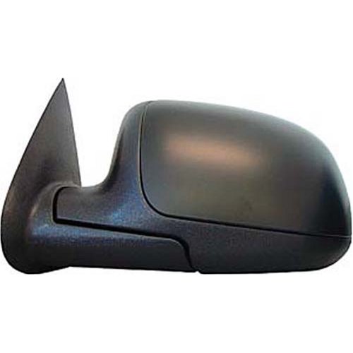 Original Style Replacement Mirror Chevrolet/GMC/Cadillac Passenger Side Manual Foldaway Non-Heated Black Cap