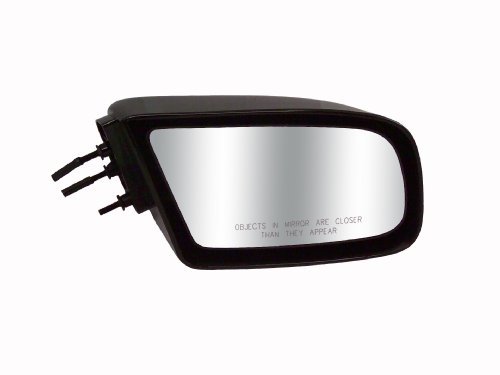 Original Style Replacement Mirror Chevrolet/Buick/Pontiac Passenger Side Manual Non-Foldaway Non-Heated Black