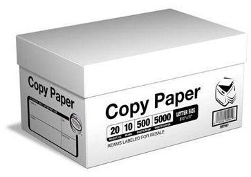 8.5X11-20# Inches White Copy Paper