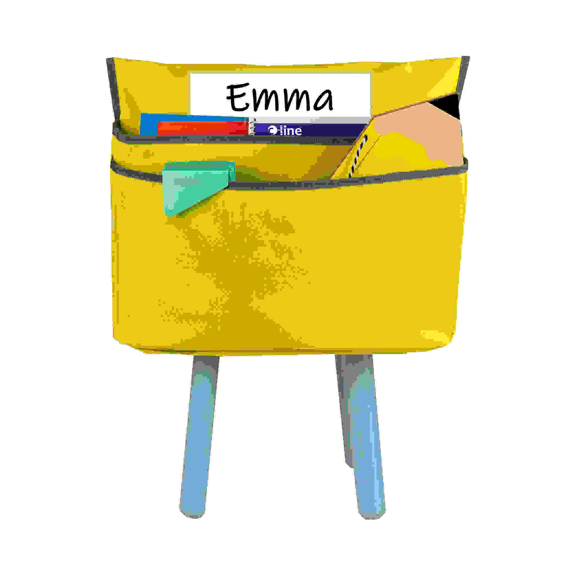 Small Chair Cubbie, 12", Sunny Yellow